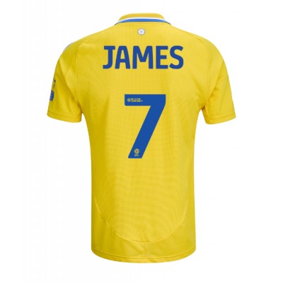 Leeds United Daniel James #7 Gostujuci Dres 2024-25 Kratak Rukav Leeds United Daniel James #7 Gostujuci Dres 2024-25 Kratak Rukav